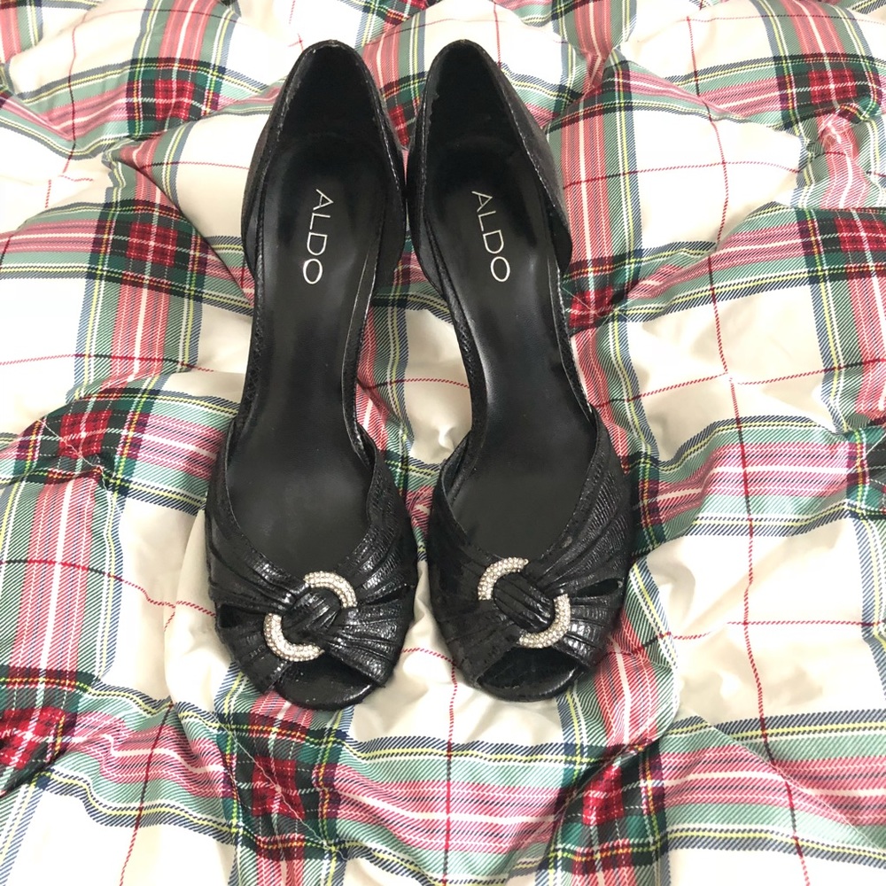 Aldo black dressy heels